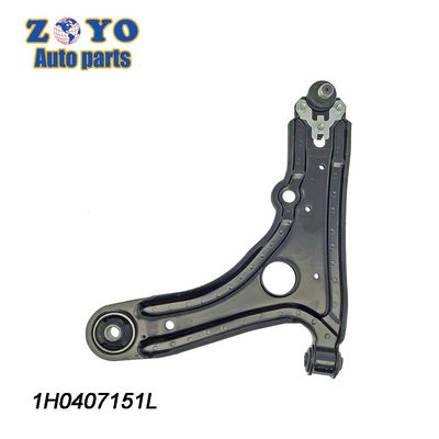Vw Golf 1H0407151 Braço de comando de suspensão com revestimento E preto e padrão OEM