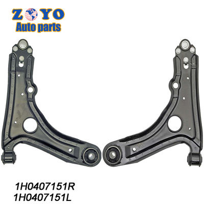 Vw Golf 1H0407151 Braço de comando de suspensão com revestimento E preto e padrão OEM